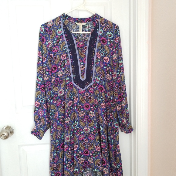 Matilda Jane Boho Floral Ruffle HiLow Dress Small - Picture 10 of 10